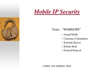 Mobile IP Security