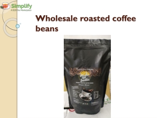 Wholesale roasted coffee beans