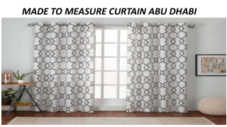 Made to Measure curtains In Abu Dubai