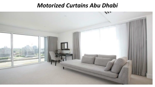 Motorized Curtain In Abu Dubai