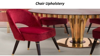 Chair Upholstery In Abu Dubai