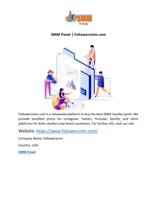 SMM Panel | Followersmm.com