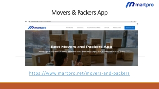 Movers & Packers App