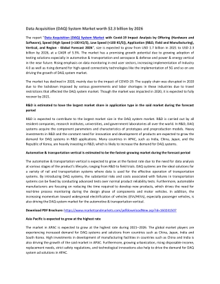 Data Acquisition (DAQ) System Market