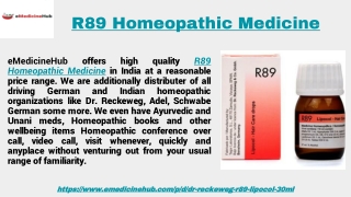 Dr Reckweg R89 Homeopathic Medicine