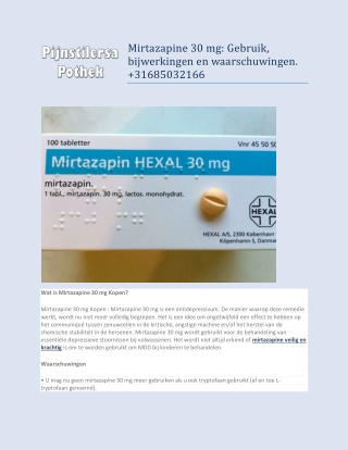 Mirtazapine 30 mg pdf
