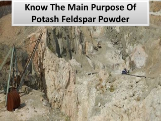 Potash feldspar powder - The primary ingredient in ceramics