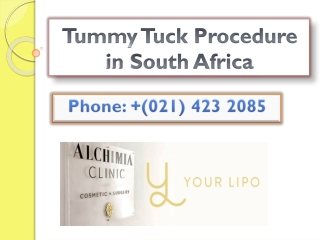 Tummy Tuck Procedure in South Africa