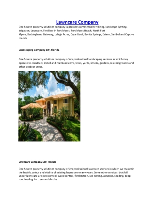 Lawncare Company