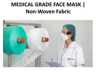 MEDICAL GRADE FACE MASK | Non-Woven Fabric