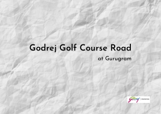Godrej Golf Course Road Gurugram | E-Brochure