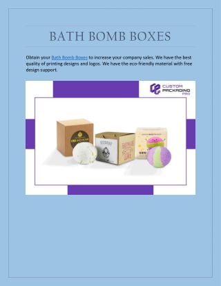 Bath Bomb Boxes
