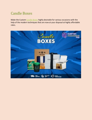 Candle Boxes