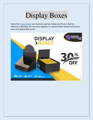 Display Boxes