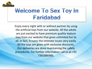 Welcome To Sex Toy In Faridabad - Goldsextoy