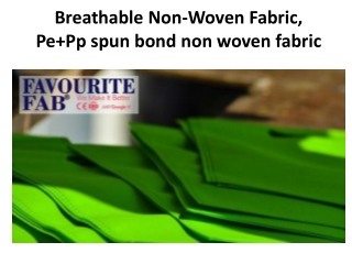 Breathable Non-Woven Fabric, Pe Pp spun bond non woven fabric