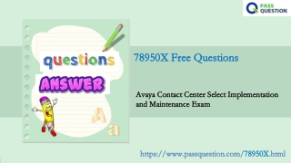 Avaya ACSS 78950X Practice Test Questions