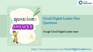 Google Cloud-Digital-Leader Practice Test Questions