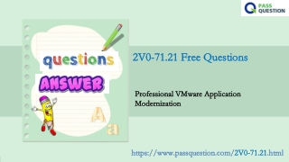 VCP-AM 2021 2V0-71.21 Practice Test Questions