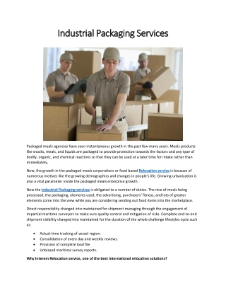 Industrial Packaging Services