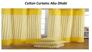 Cotton Curtains Abu Dhabi
