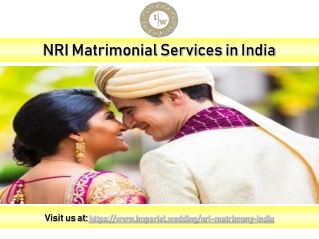 NRI Matrimonial Services in India