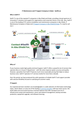 IT Company in Abu Dhabi And Dubai