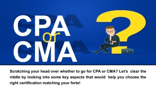 CPA or CMA