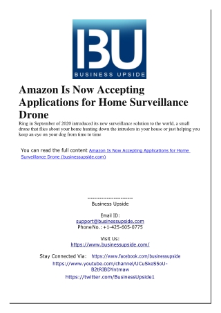 amazon drone appliance