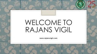 Get the security guard  services at Rajans Vigil