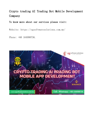 Crypto trading AI Trading Bot Mobile development company-converted