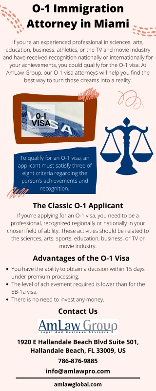 O-1 Immigration Attorney in Miami