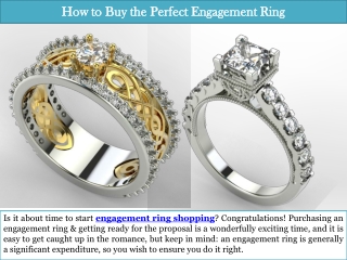 How To Buy The Perfect Engagement Ring?