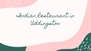 Indian Restaurant in Uddingston