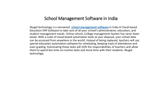 School Management Software in India
