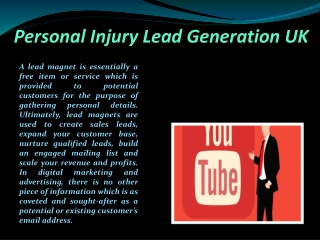 Personal Injury Lead Generation UK