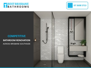 COMPETITIVE BATHROOM RENOVATION ACROSS BRISBANE SOUTHSIDE