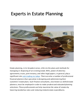 Experts in Estate Planning
