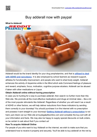 Buy adderall now with paypal