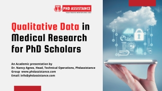 Qualitative Data in Medical Research for PhD Scholars - Phdassistance