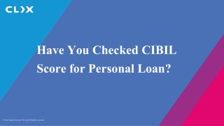 Have You Checked CIBIL Score for Personal Loan