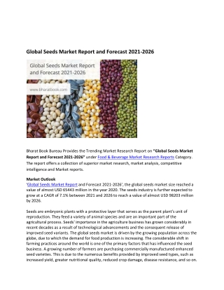Global Seeds Market Report and Forecast