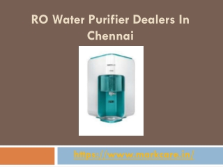 Top RO Water Purifier Dealers In Chennai
