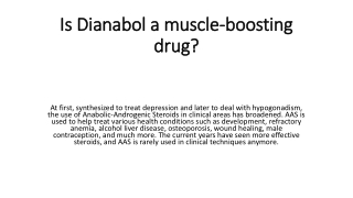 Is Dianabol a muscle-boosting drug