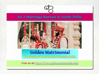 No.1 Marriage Bureau in South Delhi