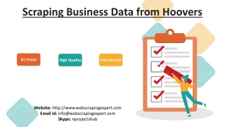 Scraping Business Data from Hoovers