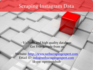 Scraping Instagram Data