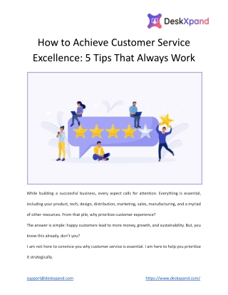 How to Achieve Customer Service Excellence_ 5 Tips That Always Work