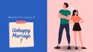 what are the causes of an unhappy marriage?