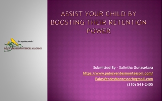 Assist Your Child by Boosting Their Retention Power